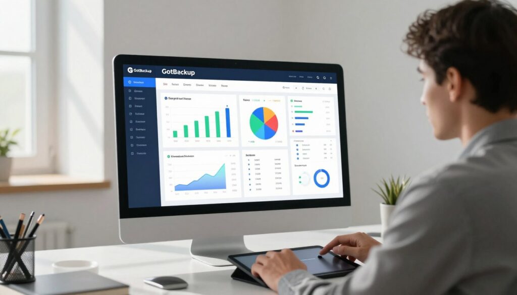 GotBackup back office dashboard