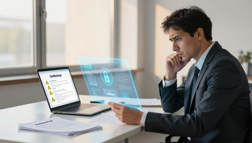 GotBackup limitations considerations