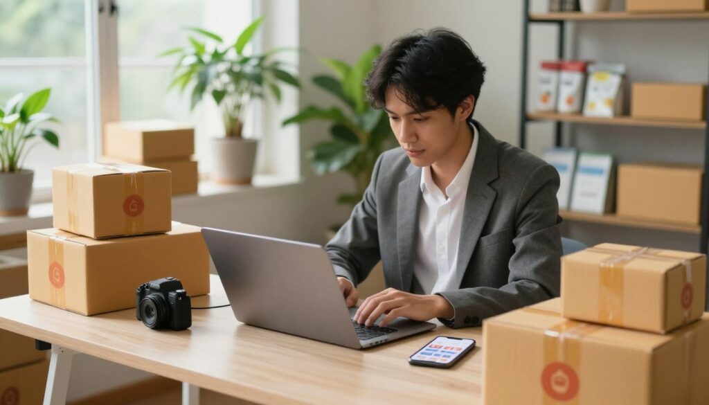 Sell products online from home to earn money