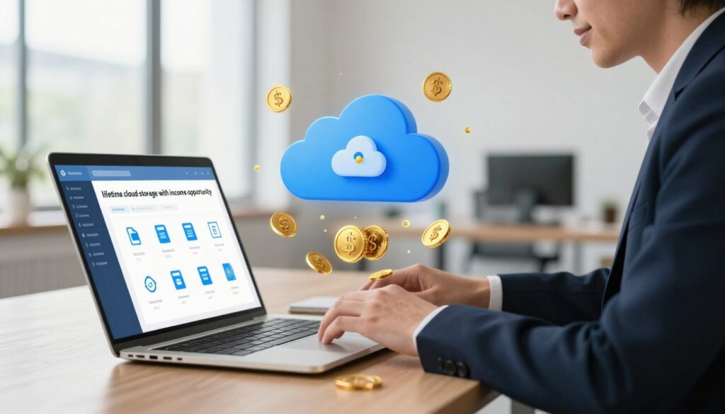 lifetime cloud storage with income opportunity