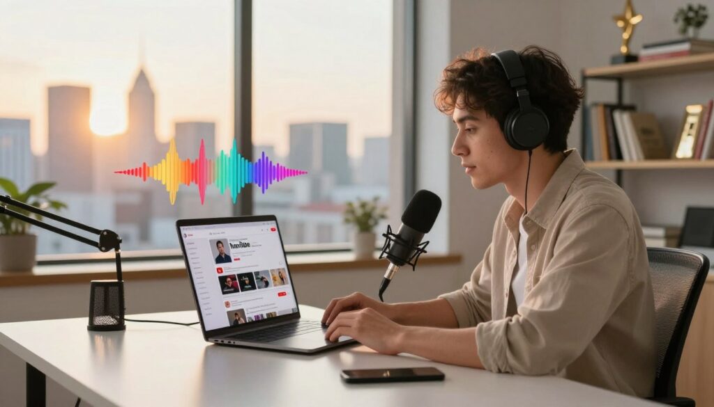 Creator making money online through YouTube and podcasting Creator making money online through YouTube and podcasting