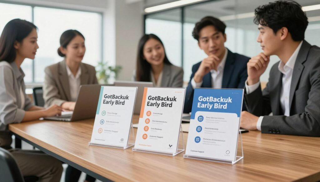 GotBackup Early Bird pricing plan comparison GotBackup Early Bird pricing plan comparison