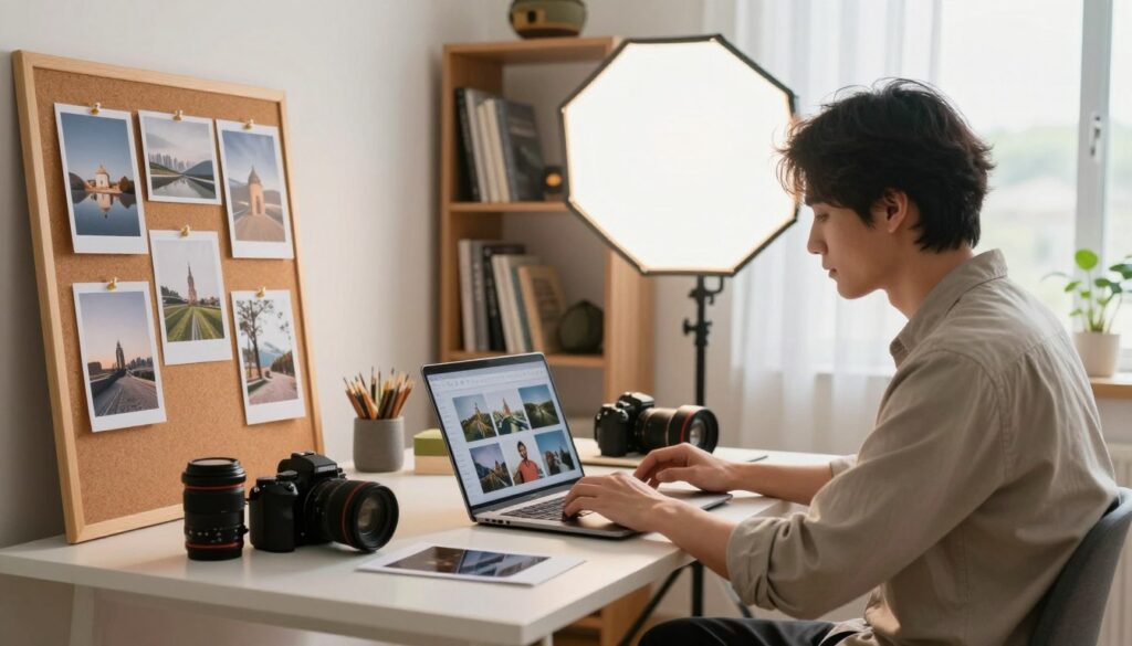 Photographer selling stock photos to make money from home Photographer selling stock photos to make money from home