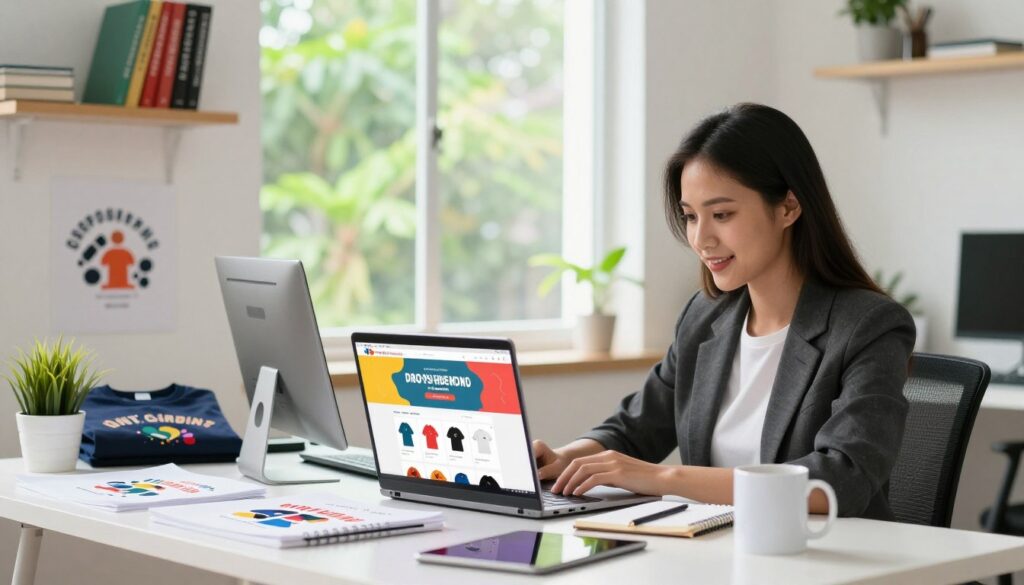 dropshipping print on demand extra income online