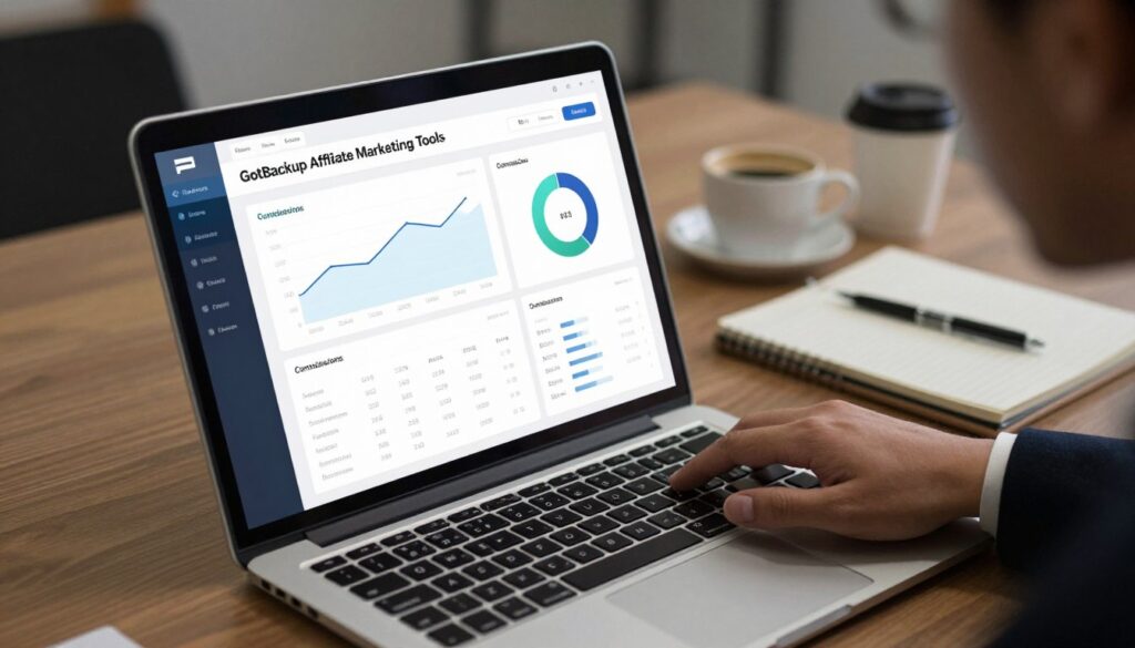 gotbackup affiliate marketing tools dashboard
