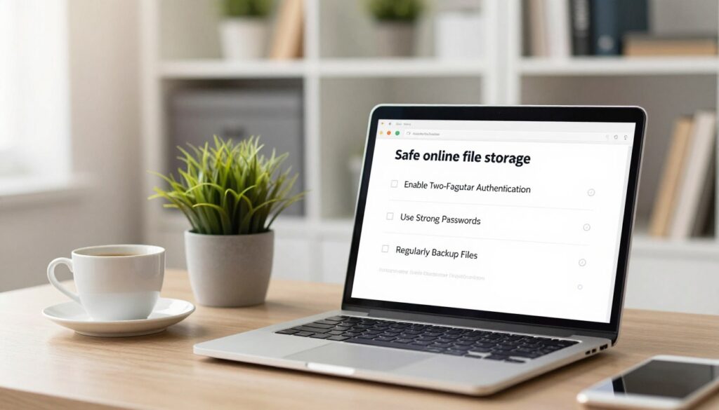 how to store files online safely checklist