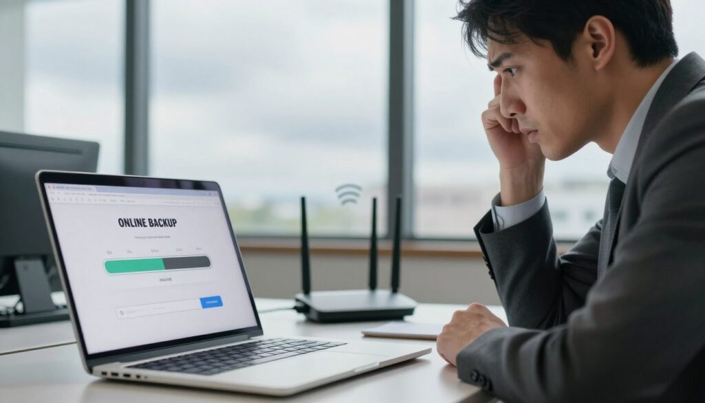 online backup solutions internet speed dependency