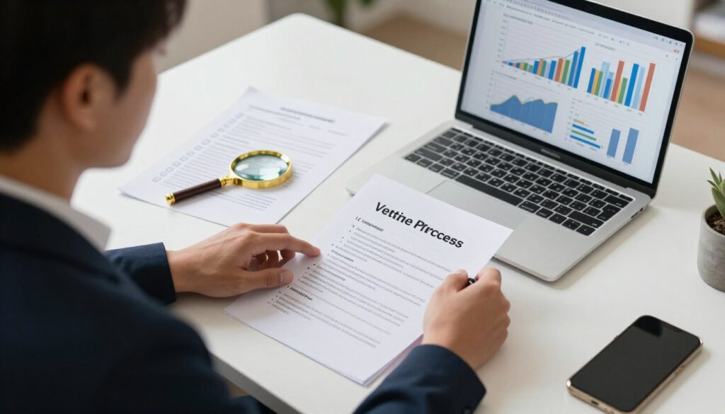 vetting process for legitimate online income sources