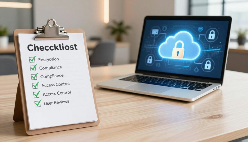 checklist for choosing secure cloud storage provider