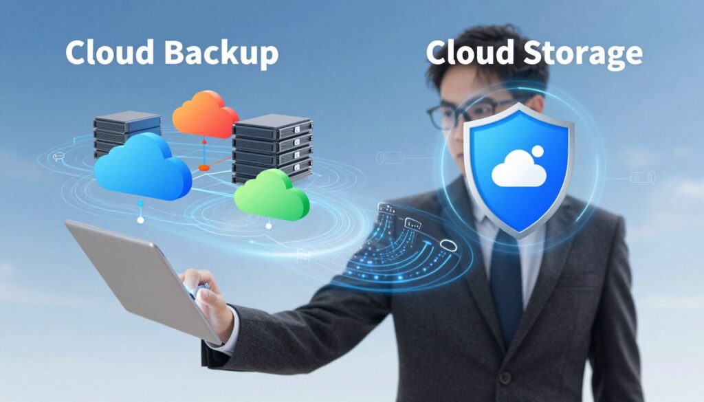 cloud backup vs cloud storage
