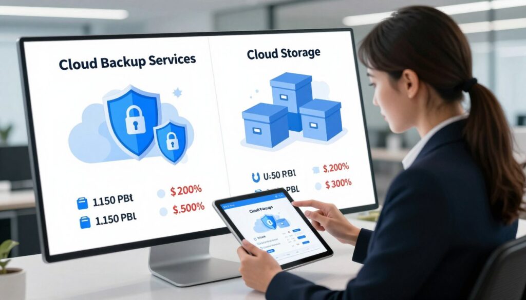 cloud backup vs cloud storage pricing models