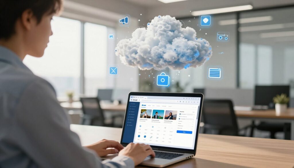 cloud-based media storage process