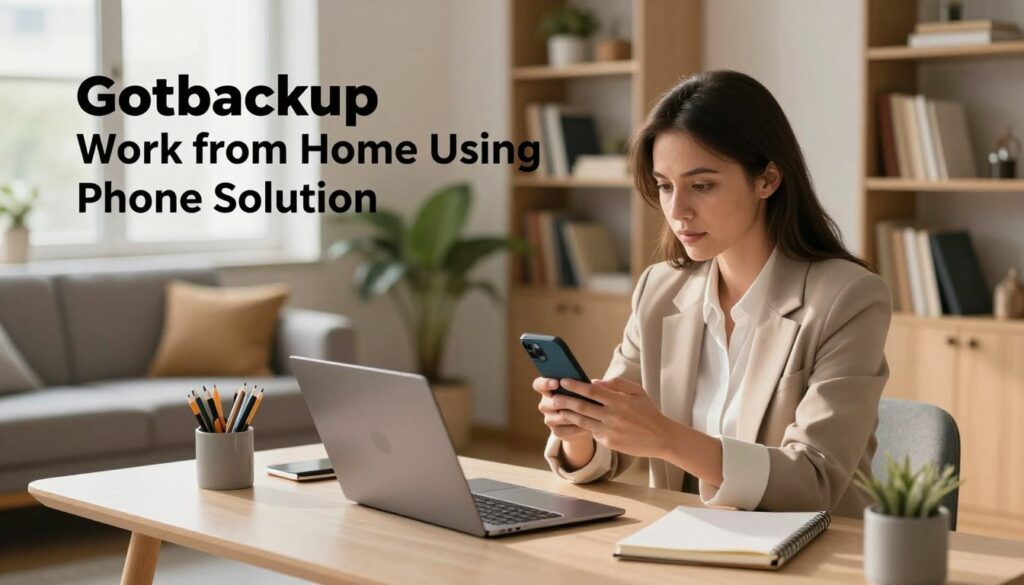 gotbackup work from home using phone solution gotbackup work from home using phone solution
