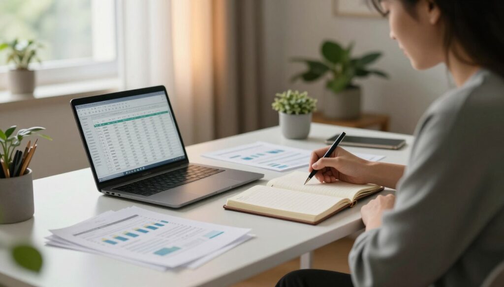 organize finances schedule work from home