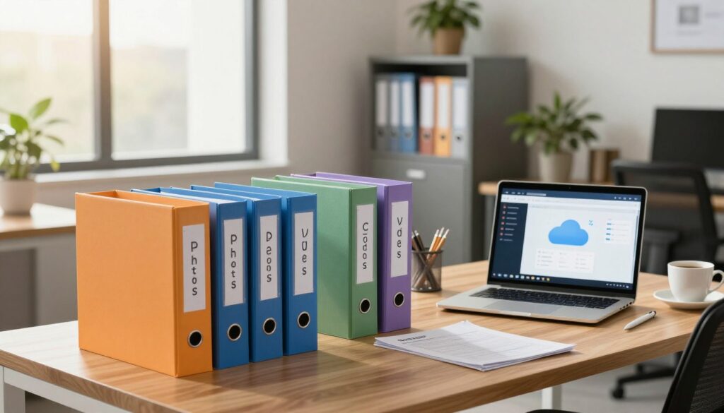 organizing folders for image and video data protection