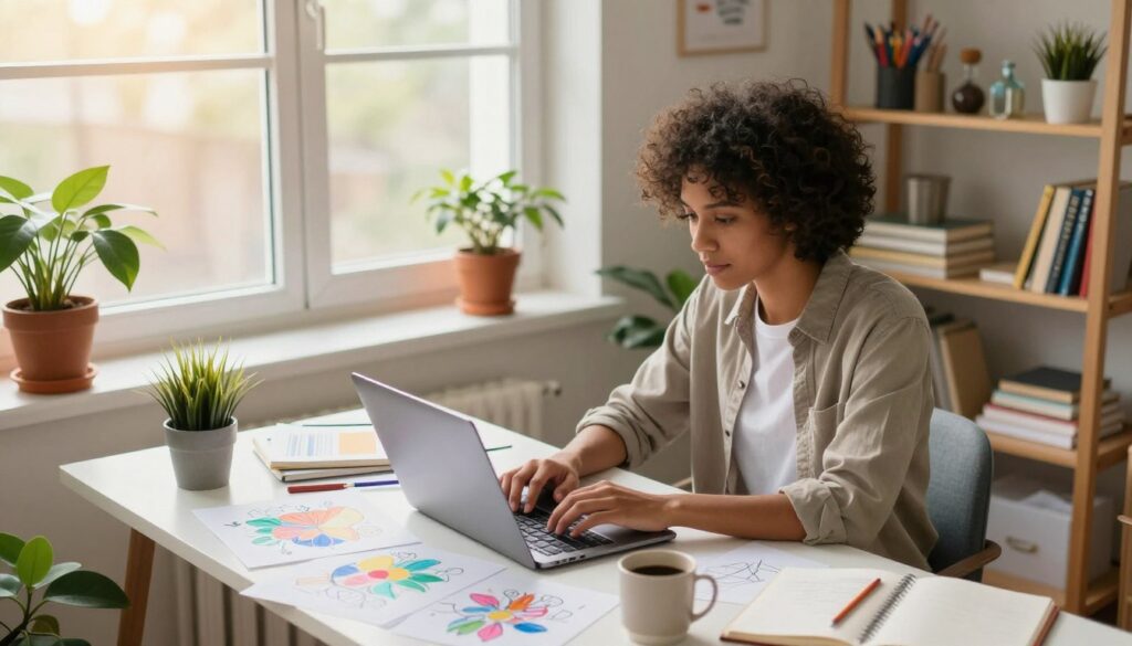 start an online business from home with creativity