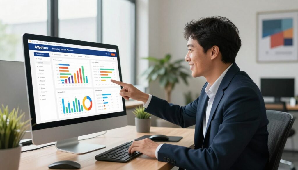 AWeber recurring affiliate program dashboard