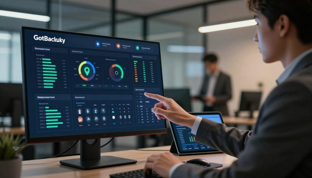GotBackup security features dashboard overview
