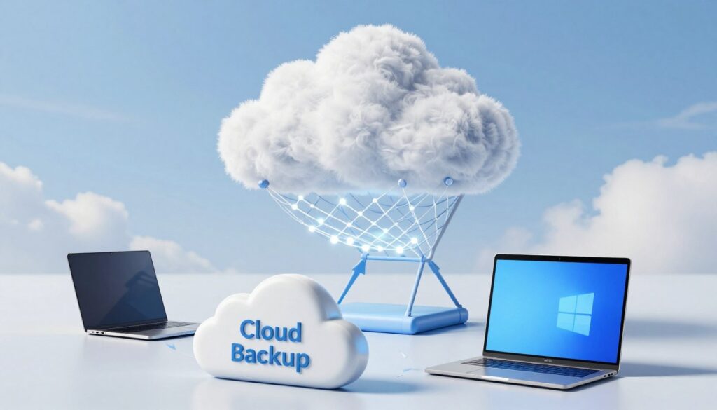 cloud backup safety net diagram