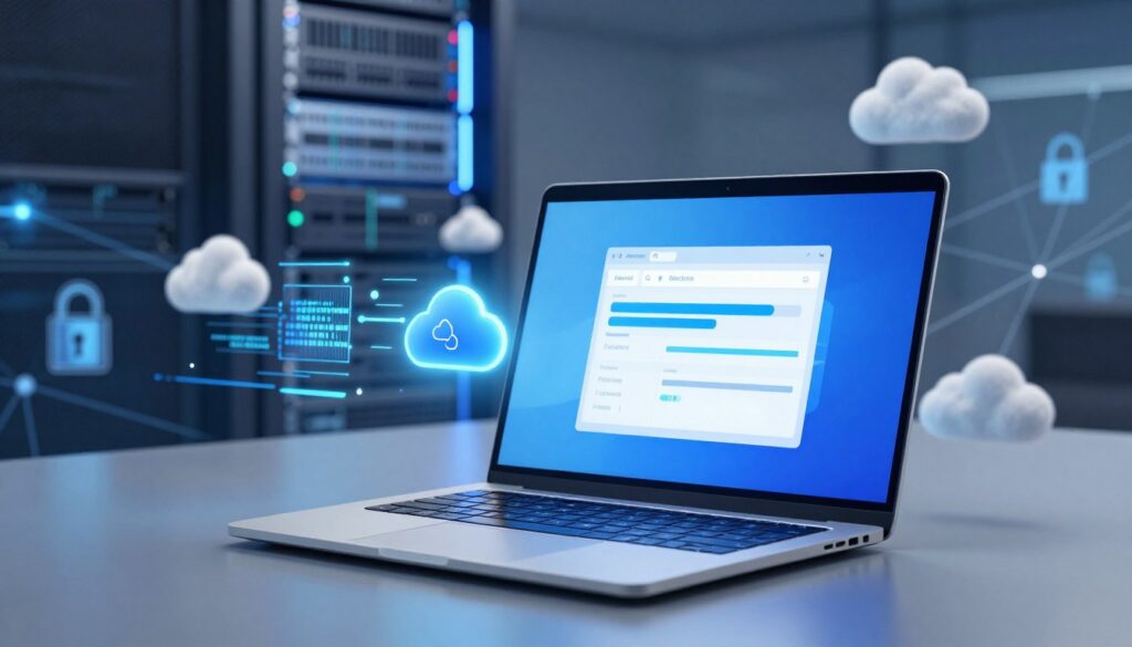 cloud-based laptop backup process