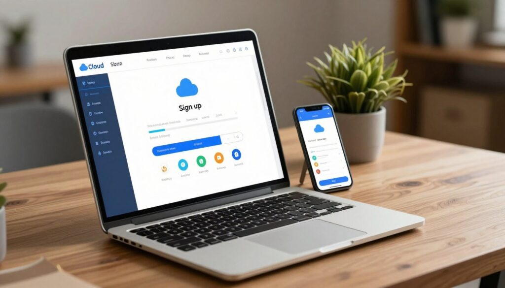 cloud storage affiliate sign-up dashboard