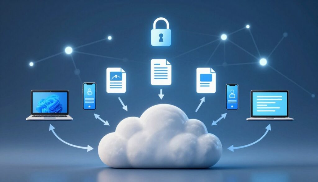 cloud storage definition visual diagram