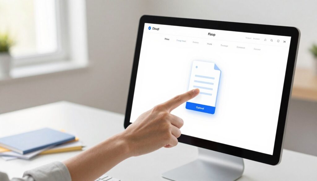 drag and drop file upload straightforward cloud storage