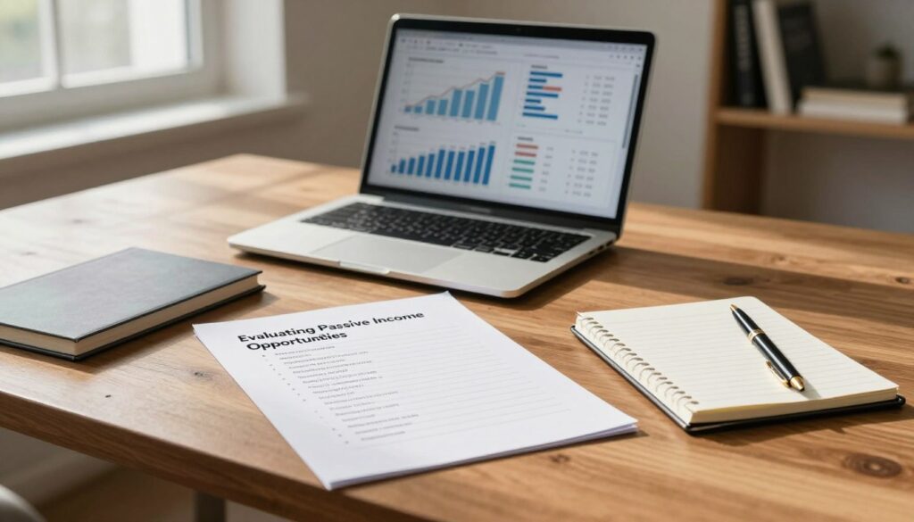 evaluating passive income opportunities checklist