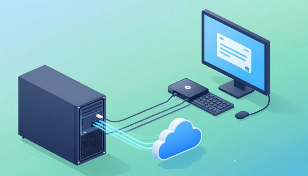 hybrid automated backup solutions diagram