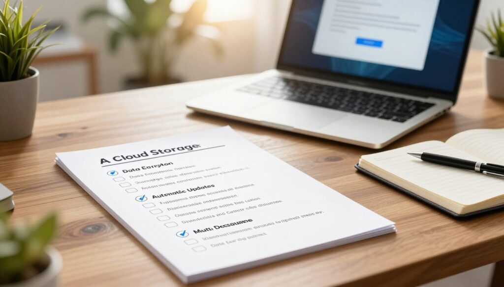 key features checklist for best cloud storage for backup