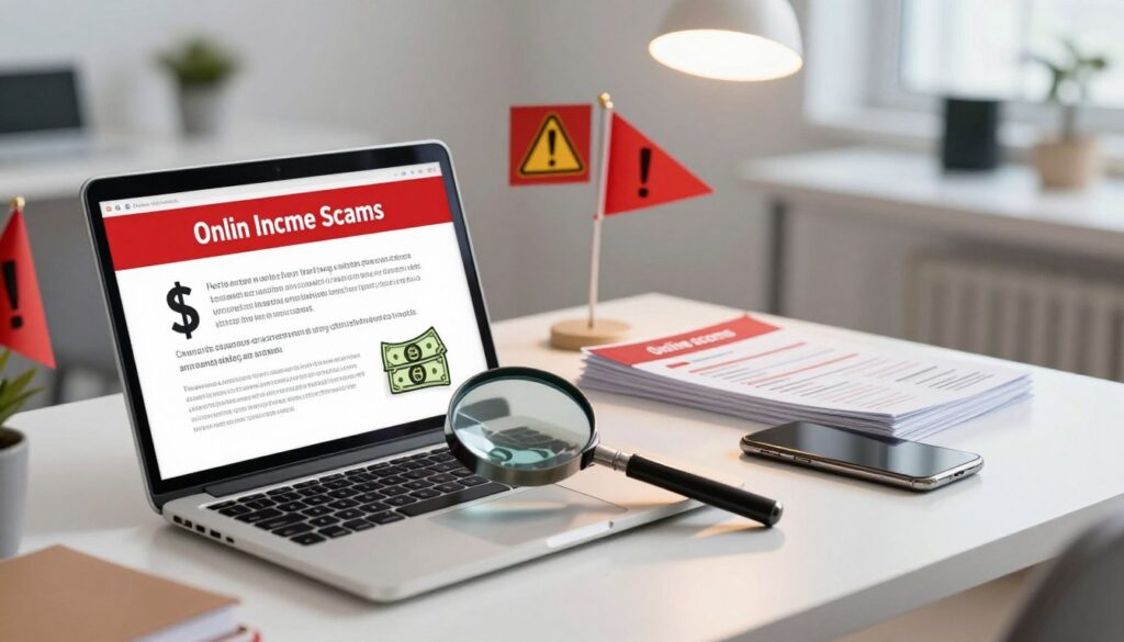 online income scam warning signs red flags