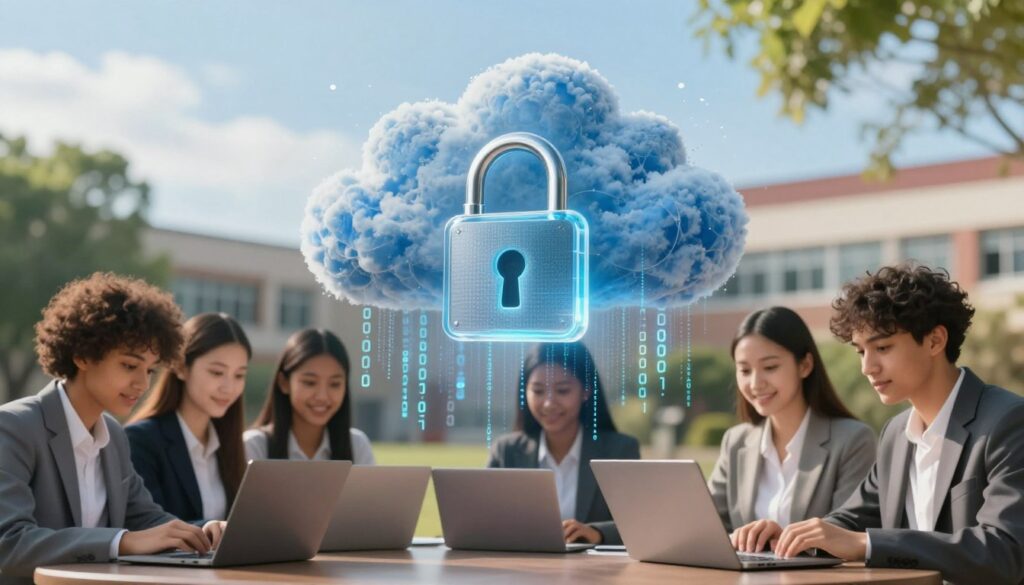 secure cloud storage for students encryption
