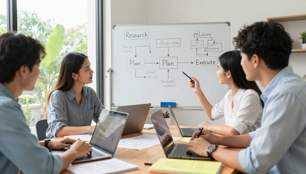 start passive income project steps