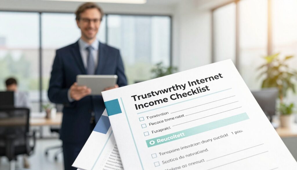 trustworthy internet income checklist