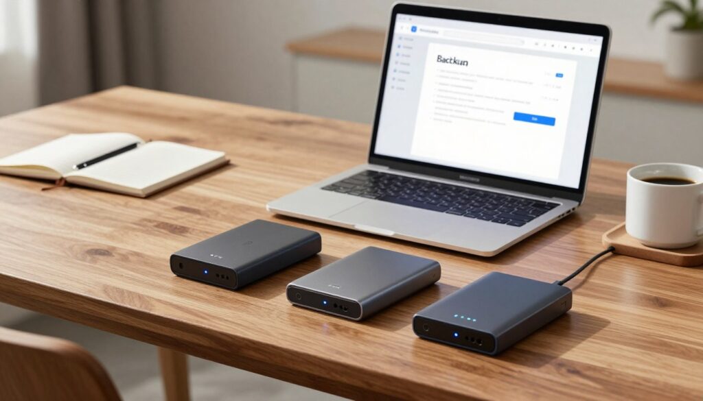Encrypted external drives for automatic backup