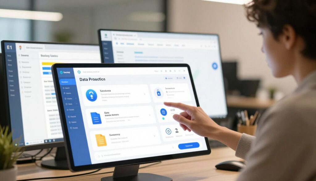User-friendly interface for data protection services User-friendly interface for data protection services