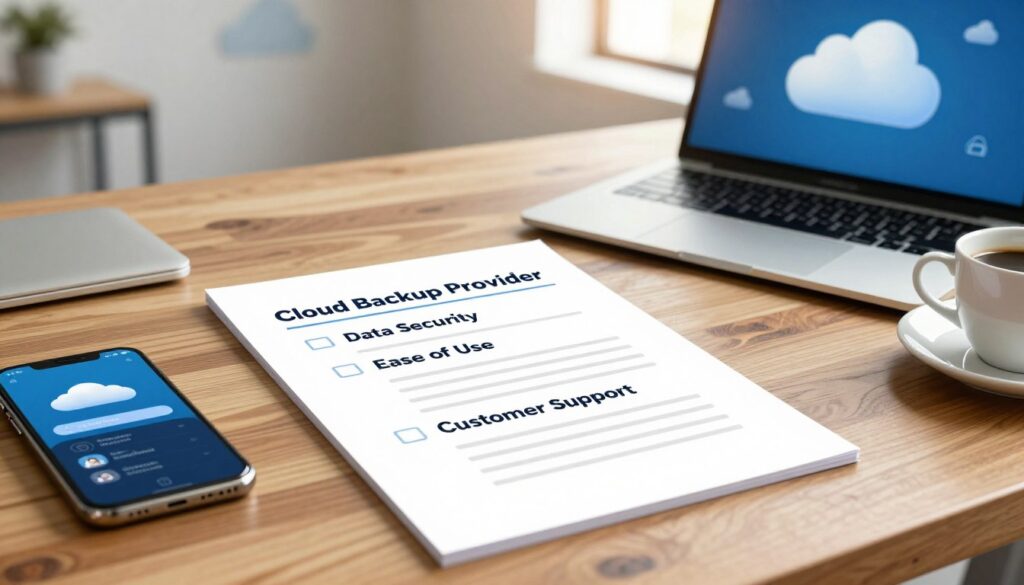 choosing cloud backup provider checklist