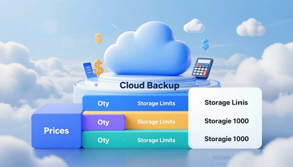 cloud backup pricing models