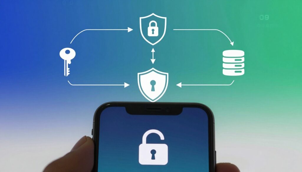 mobile device encryption diagram